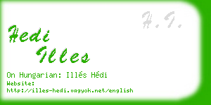 hedi illes business card
