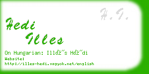 hedi illes business card